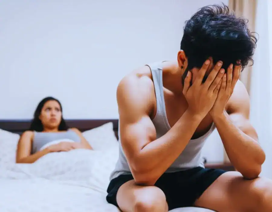 Image of upset man in need of erectile dysfunction treatment West Yorkshire
